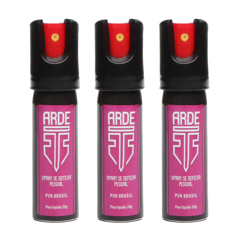 SPRAY DE DEFESA PESSOAL ARDE KIT/3