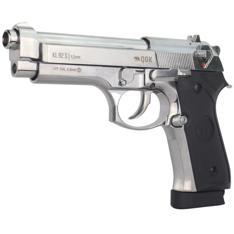PISTOLA CO2 BERETTA M92 FULL METAL BLOW BACK CROMADA 4.5MM