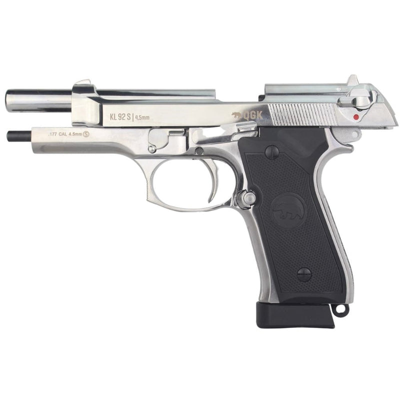 PISTOLA CO2 BERETTA M92 FULL METAL BLOW BACK CROMADA 4.5MM