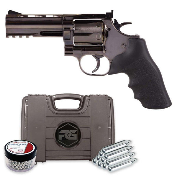 Revólver Airgun Dan Wesson 715 4″ Steel Grey + Case Gripho