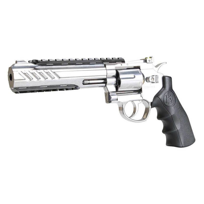 Revólver de Co2 KLI Titan S 6″ Cromado QGK Full Metal 6mm Super Kit
