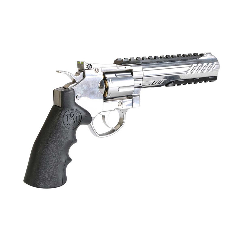 Revólver de Co2 KLI Titan S 6″ Cromado QGK Full Metal 6mm Super Kit