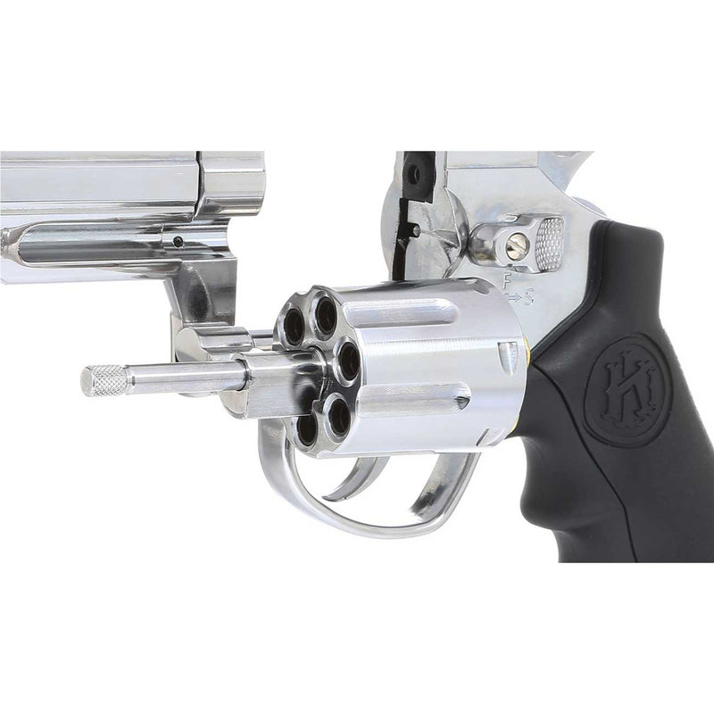 Revólver de Co2 KLI Titan S 6″ Cromado QGK Full Metal 6mm Super Kit