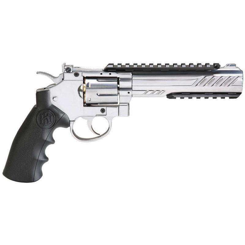 Revólver de Co2 KLI Titan S 6″ Cromado QGK Full Metal 6mm Super Kit